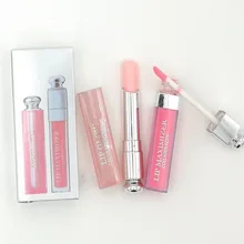 Бальзам для макияжа губ, набор для макияжа, блеск для губ+ Максимайзер для губ, набор для свечения губ, цветной бальзам 2 в 1, высокое качество