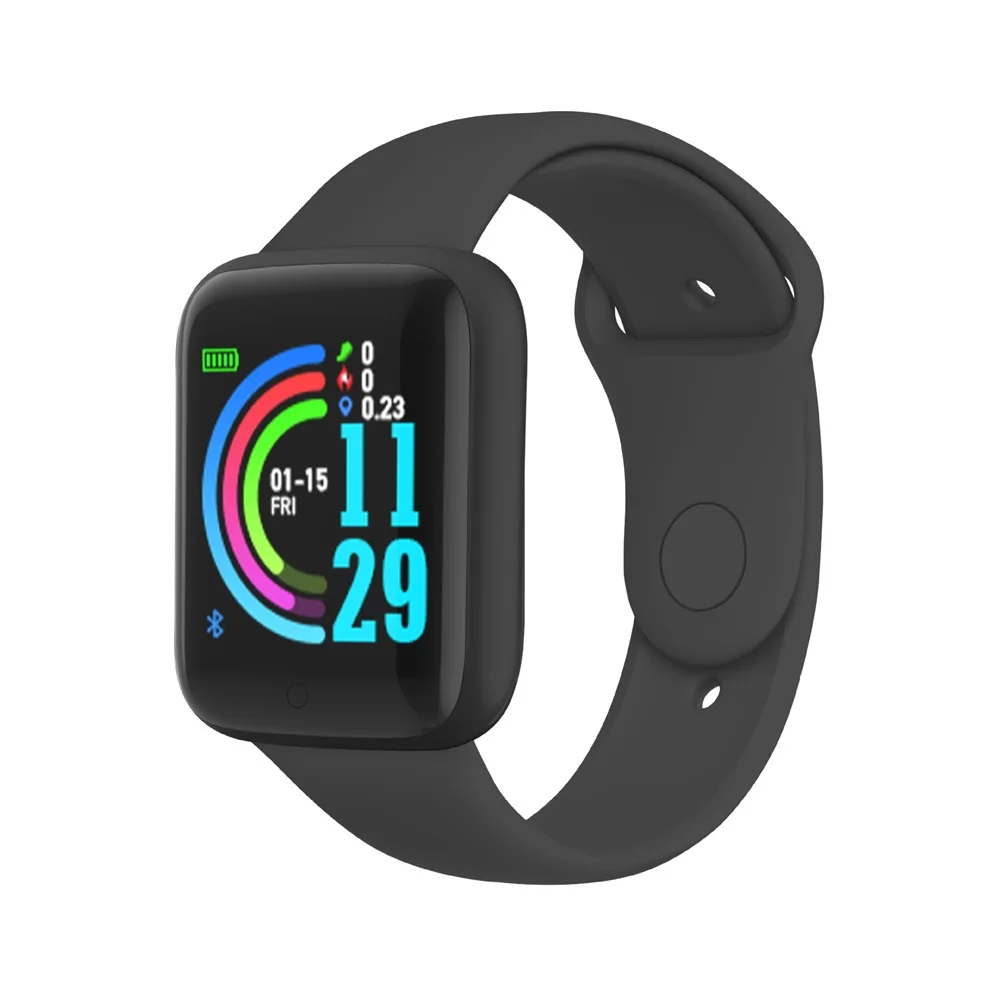D20 Pro Smart Watch Y68 Bluetooth Fitness Tracker Sports Watch Heart Rate Monitor Blood Pressure Smart Bracelet for Android IOS 