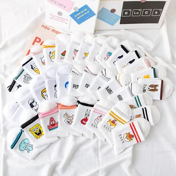 

10pieces=5pair/lot casual calcetines de alta calidad lindo elegante hermosa historieta Harajuku algodon damas funny cute socks