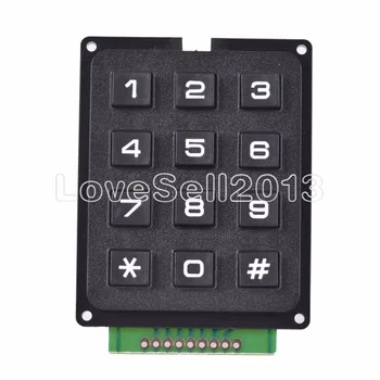 

12 Key Membrane Switch Keypad 4 x 3 Matrix Array Matrix Keyboard Module Membrane Switch Keypad for Arduino