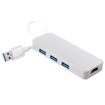 

Hd 1080P Usb 3.0 To Hdmi Hub Converter Adapter Cable Usb To Hdmi External Video Card Multi Monitor Adapter For Windows Laptop