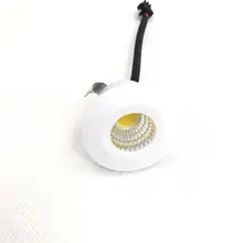 1 шт./лот Регулируемый белый корпус светодиодный шкаф светильник энергосберегающий точечный домашний цветной светильник мини Встраиваемая лампа
