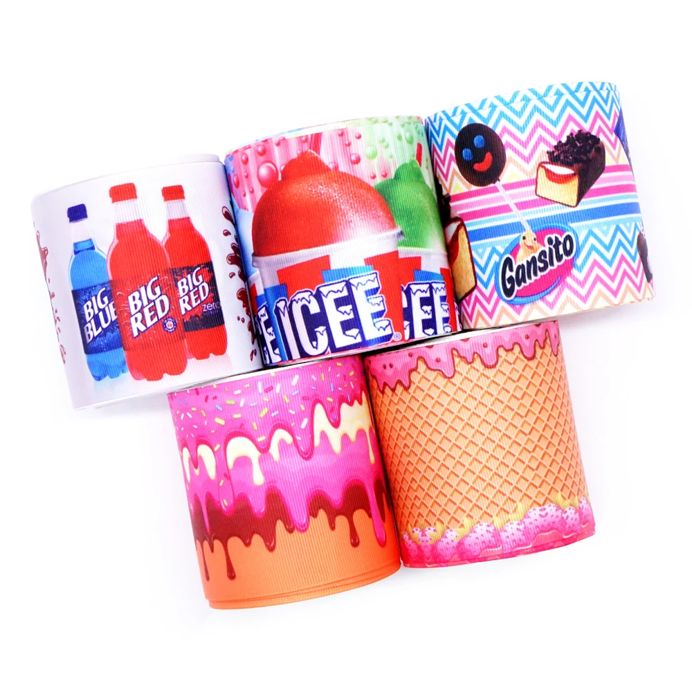 

Free shipping 50 yard per size cartoon ribbon printed grosgrain ribbon 31928