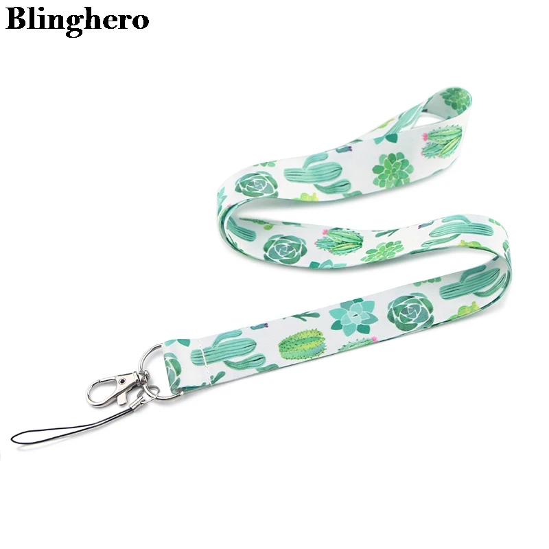 

Blinghero Cactus Funny Phone Keychain Cute Lanyard for Keys ID Card Badge Holders Necklace Keycord Webbing ZC0142