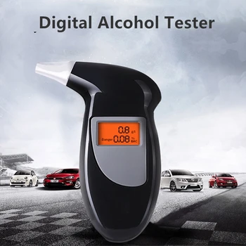 

1PCS Handheld Backlight Digital Alcohol Tester Digital Alcohol Breath Tester Breathalyzer Analyzer LCD Detector Backlight Light