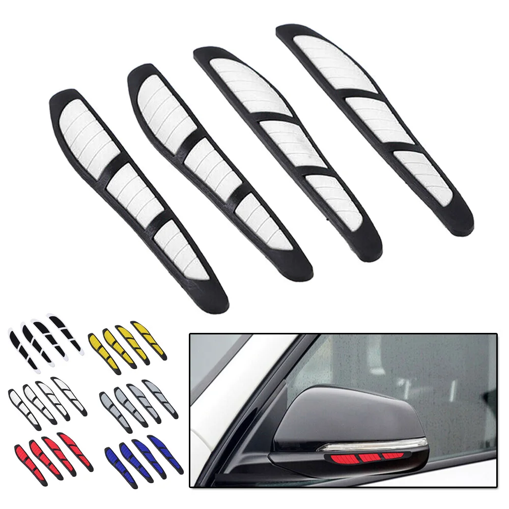 Автомобильная накладка против столкновений, наружная, 4 шт., накладка на края двери и заднего вида, наклейка