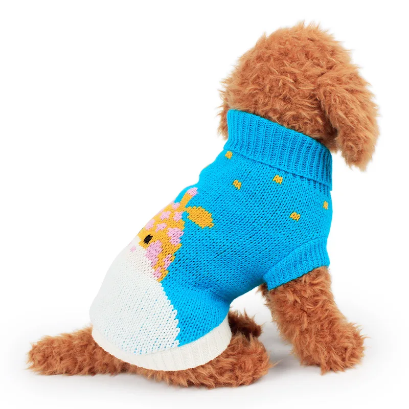 Разноцветный вязаный свитер для собак, кошек, зимняя теплая одежда для собак, одежда для маленьких собак, щенков, чихуаху, французский бульдог, мопс, пальто 25