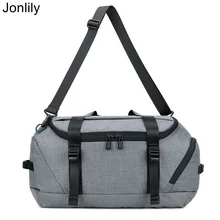 Jonlily, Мужская нейлоновая сумка через плечо для путешествий и кемпинга, сумка для багажа, сумка для сухого влажного разделения, спортивная сумка, многофункциональный рюкзак-KG354