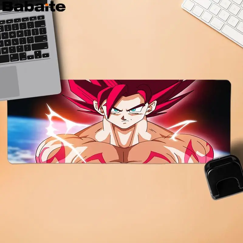 Dragon Ball Super Wukong коврик для мыши для геймеров Коврик Для Мыши Компьютерный Аниме Коврик для мыши и ноутбука большой коврик для мыши - Цвет: Lock Edge 40X90cm