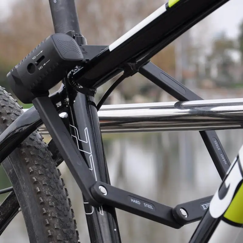 ETOOK уровень безопасности-5 Профессиональный велосипедный замок сильный лакированный Противоугонный велосипедный замок стальной складной велосипедный замок со специальным ключом