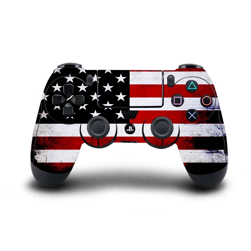 Наклейка s PS 4 кожаная наклейка на контроллер PS4 флаг Виниловая Обложка для sony