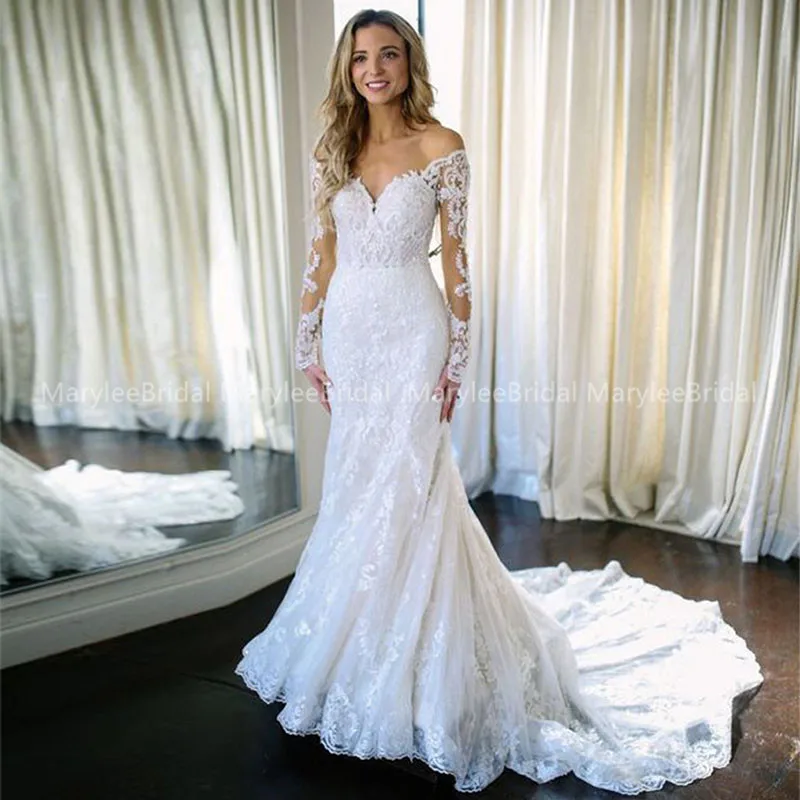 mermaid elegant wedding dresses