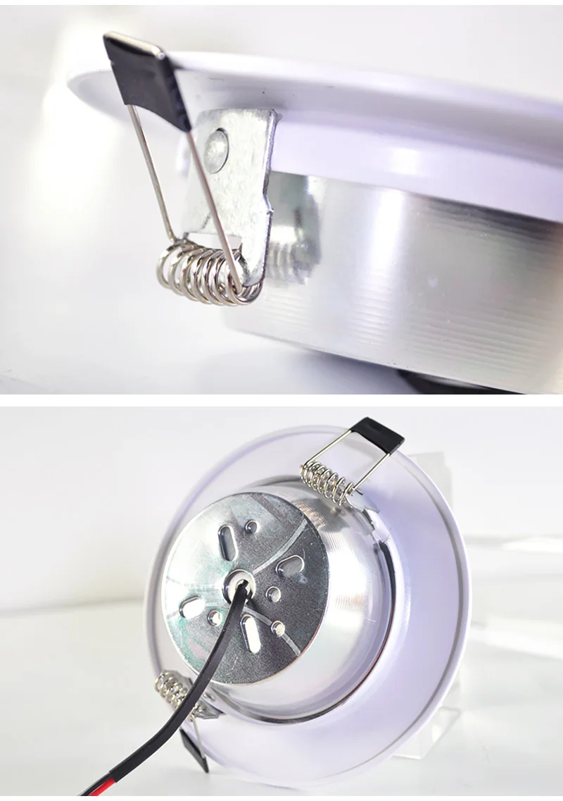 =(K)= LED Downlight 3W 5W 9W 12W 15W 18W 220V Downlight Gold Silver White Ultra Thin Aluminum Round Recessed LED Spot Lighting