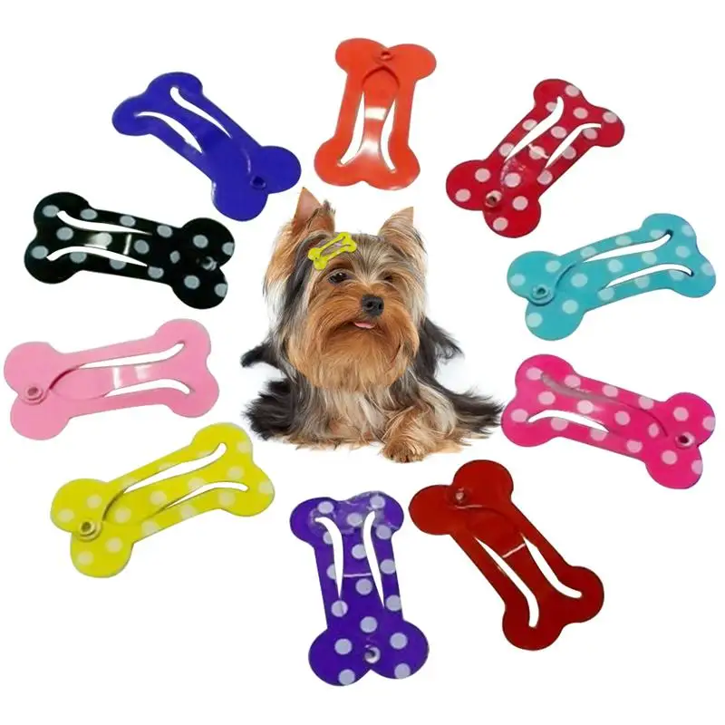 

Legendog 10pcs Pet Hair Clips Set Creative Metal Bone Shaped Dog Hair Clip Pet Hair Accessories Pet Supplies For Cat Dog