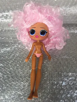 

10pcs Wholesale Rare Collection Fashion Sister Doll Head Toy lols Girl Pink Hair Head DIY Doll Toy Part Girl DIY Dressing Toy