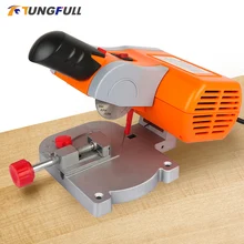 

Table Cutting Machine Bench Mini Cut-off 0-45 Miter Saw Steel Blade 3/8" For cutting Metal Wood Plastic 220V
