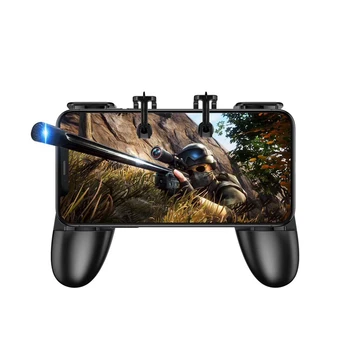 

S12 PUBG Mobile Game Controller Gamepad With L1R1 Shooter Trigger Fire Button Aim Key Joystick For iOS &Android Shooting Gamepad