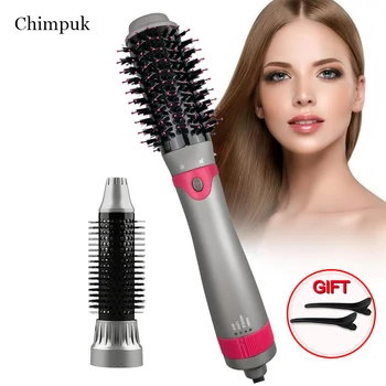 

One Step Electric Hot Air Brush Multifunctional Negative Ions Hair Blow Dryer Straightener Brush Smooth Frizz & Ionic Technology