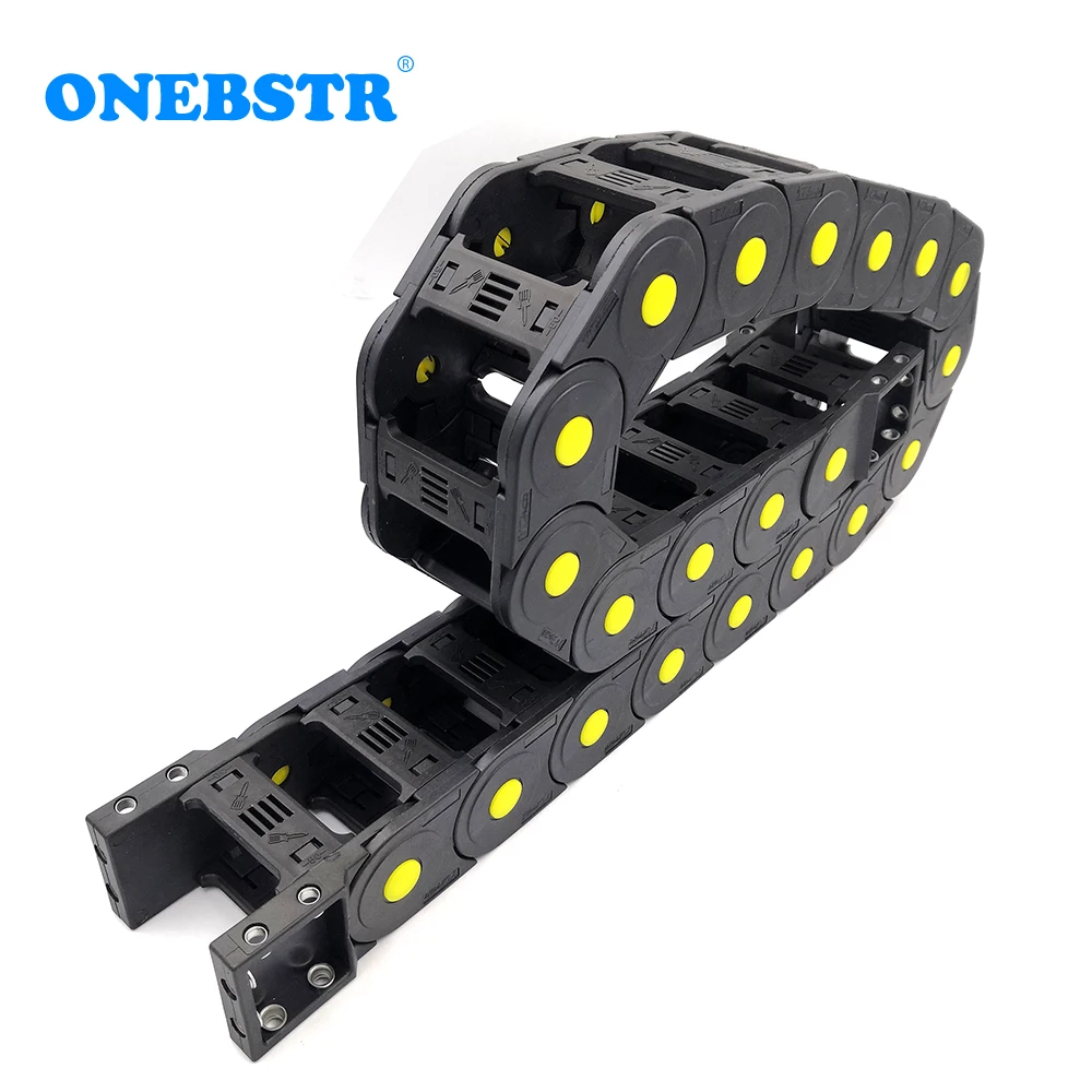 1 Meter 45x60mm Bridge Type Transmission Drag Chain Wire Carrier Cable Enhanced Towline For Trailer CNC Engraving Machine Tanks |