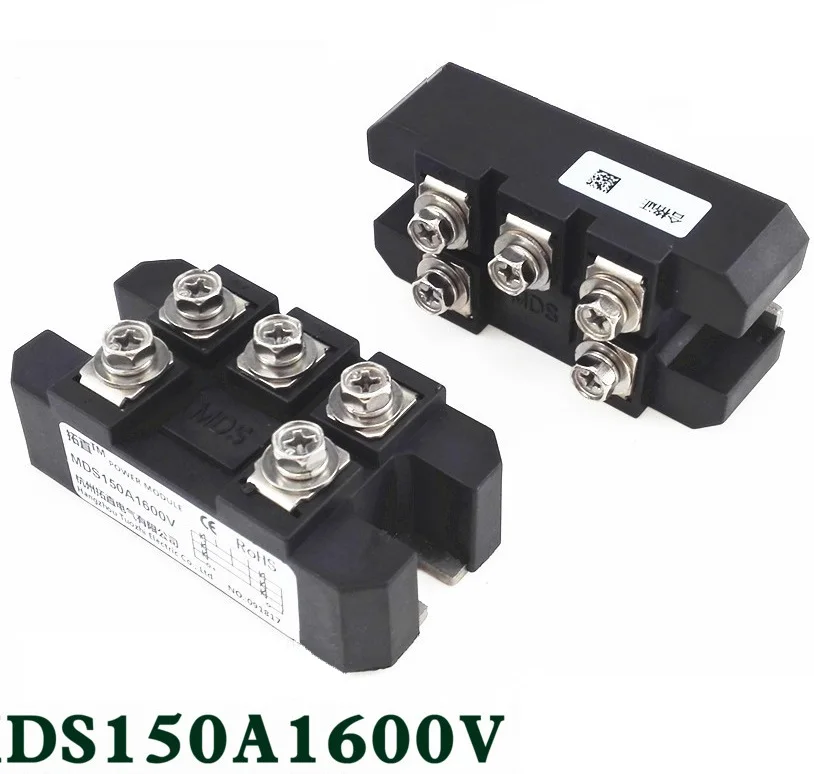 

1PC MDS150A 3-Phase Diode Bridge Rectifier 150A Amp 1600V Copper 150 Celsius 80x40x33mm Metal Case Diode Bridge Control
