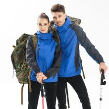 Весенняя и Осенняя водонепроницаемая куртка для мужчин и женщин, однослойное пальто, тонкое, всесезонное, альпинистское, водонепроницаемое, Windproo