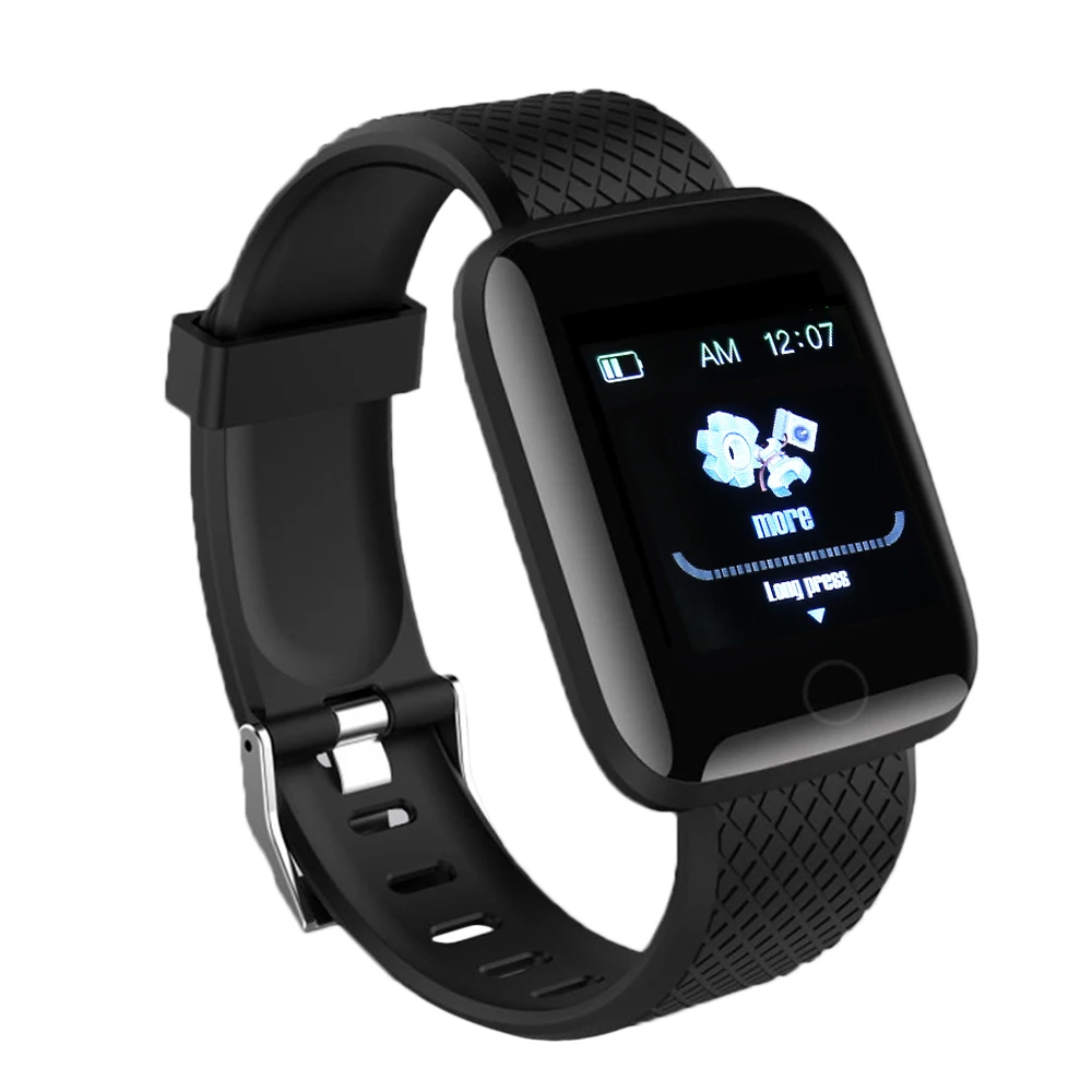 Новейшие 116 плюс умные часы Bond Touch Спорт фитнес Bluetooth браслет умные часы - Цвет: black