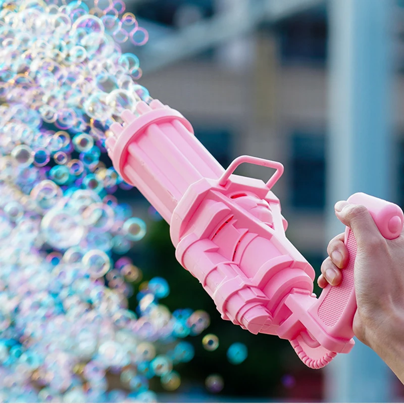 8/18 Holes Gatling Bubble Machine Kids Bubbles Toys Plastic Gun Toy Large Small for | Игрушки и хобби
