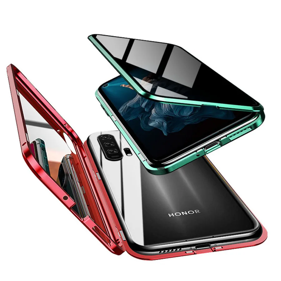Защитный Магнитный чехол из закаленного стекла для huawei Nova 5 5T 5i Pro Honor 20 Pro 9X mate 20 X с магнитным защитным покрытием