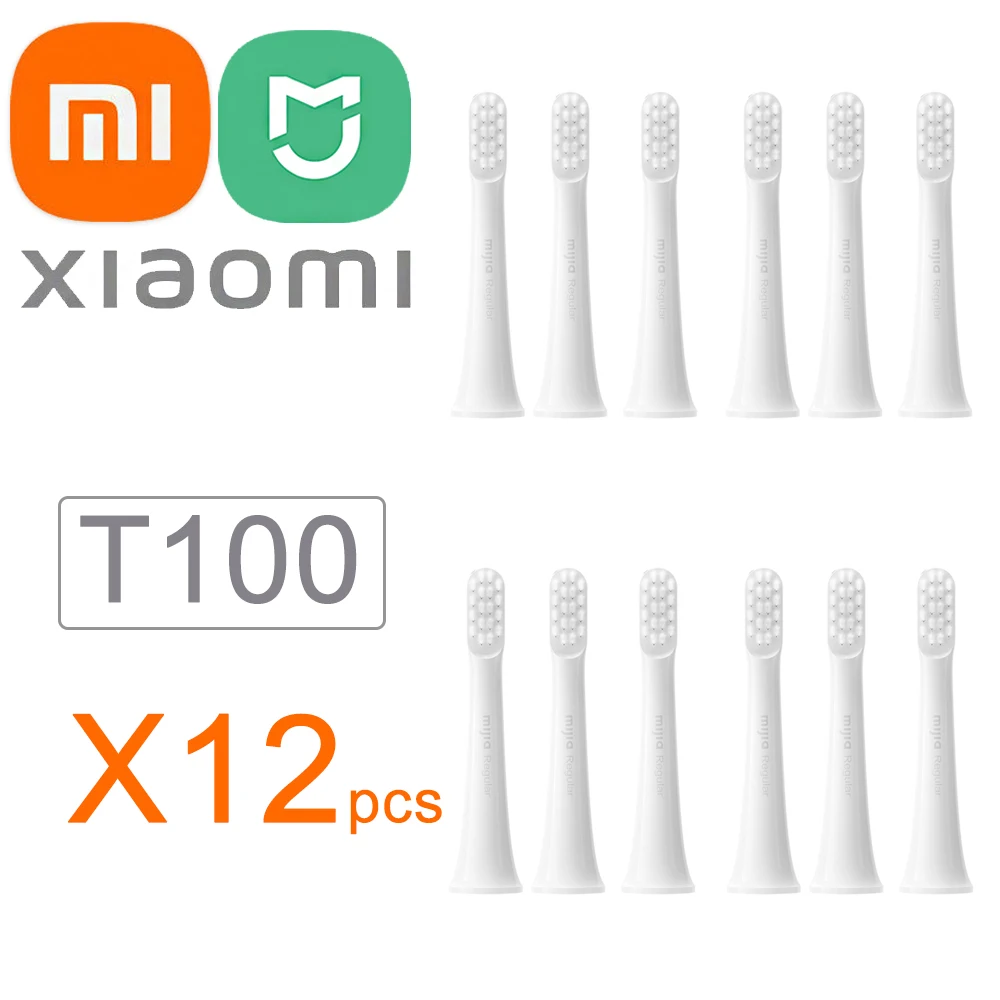 Насадки для зубной щетки Xiaomi T100 MIJIA 12 шт. сменные головки электрическая зубная