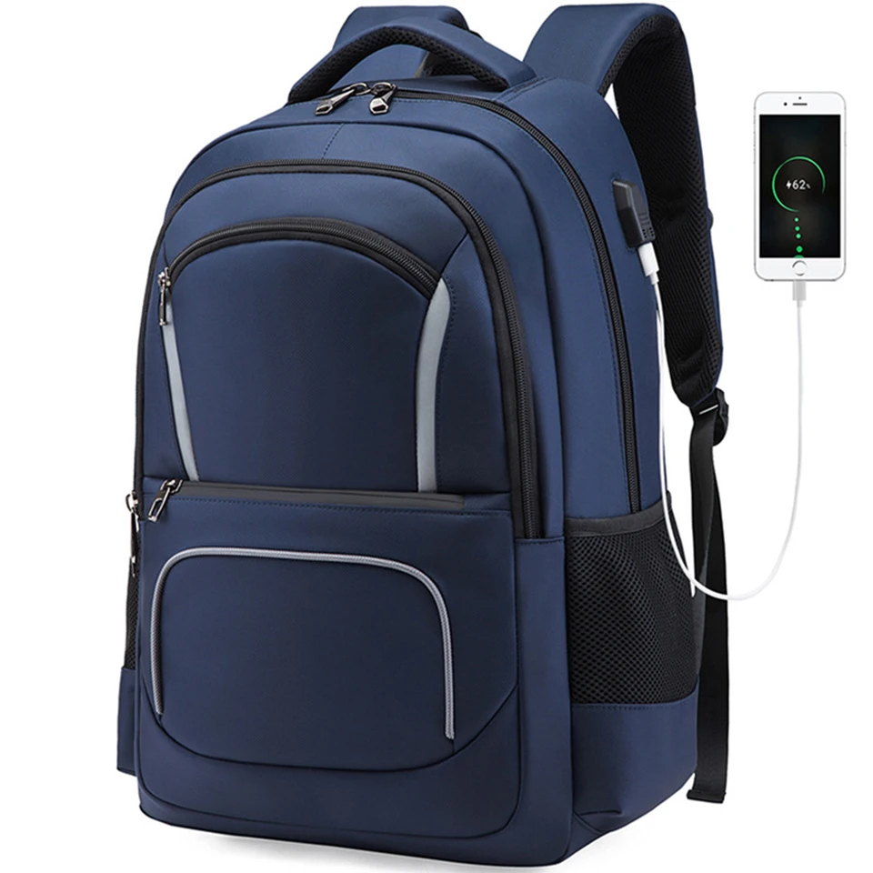 

17 Inch Laptop Backpack Men Backpacks Women Student Smart Bagpack Waterproof USB Charging Travel Bags Pack Casual Male Boys Bag