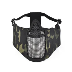 Breathable Tactical Airsoft Protective Face Mask with Ear Mesh (BCP)