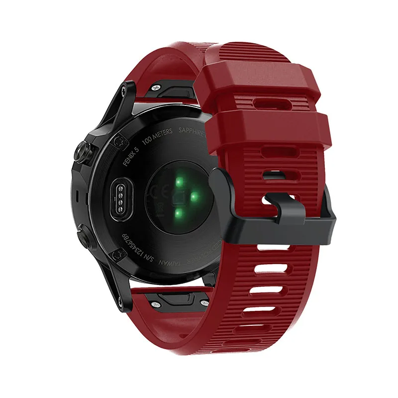 12 цветов умный ремешок для Garmin Fenix 6X 6X Pro 5X Plus 3 HR наручные 26 мм быстросъемный силиконовый ремешок Easyfit