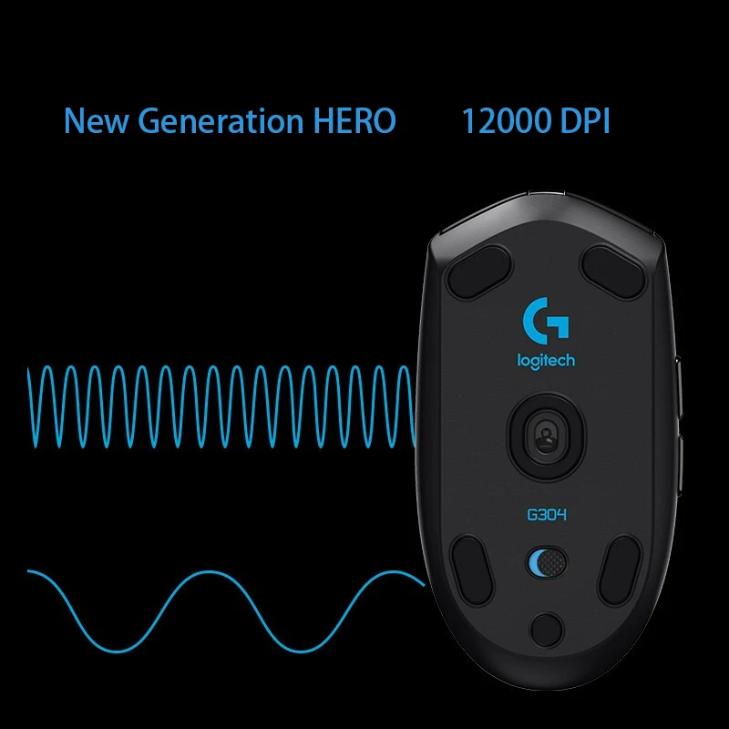 Мышь игровая Logitech G304 LIGHTSPEED с датчиком HERO 12000 точек/дюйм IPS батарейки АА|Мыши| |