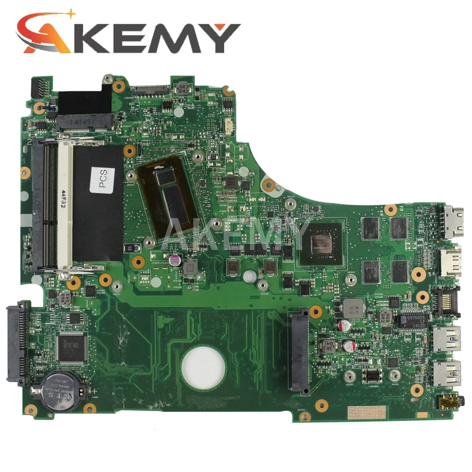 Akemy X750LN Материнская плата ASUS X750 X750LB X750L K750L ноутбука I7-4500U GT840M-2GB | Компьютеры и офис