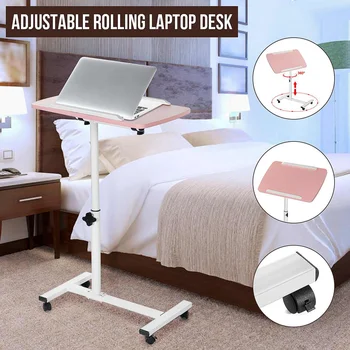 

Height Adjustable Lazy Computer Desk Movable laptop Table Rotate Laptop Bed Table Can be Lifted Standing Desk Office Furniture