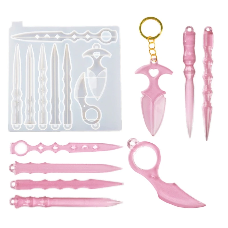 Форма для кинжала самозащиты силиконовая форма оружия волка меча топора