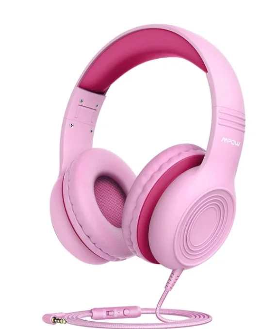 Cuimeng Wired Kids Headphones Foldable Adjustable Wired Headphone With 3 5mm Audio Jack And Microphone KZ0756