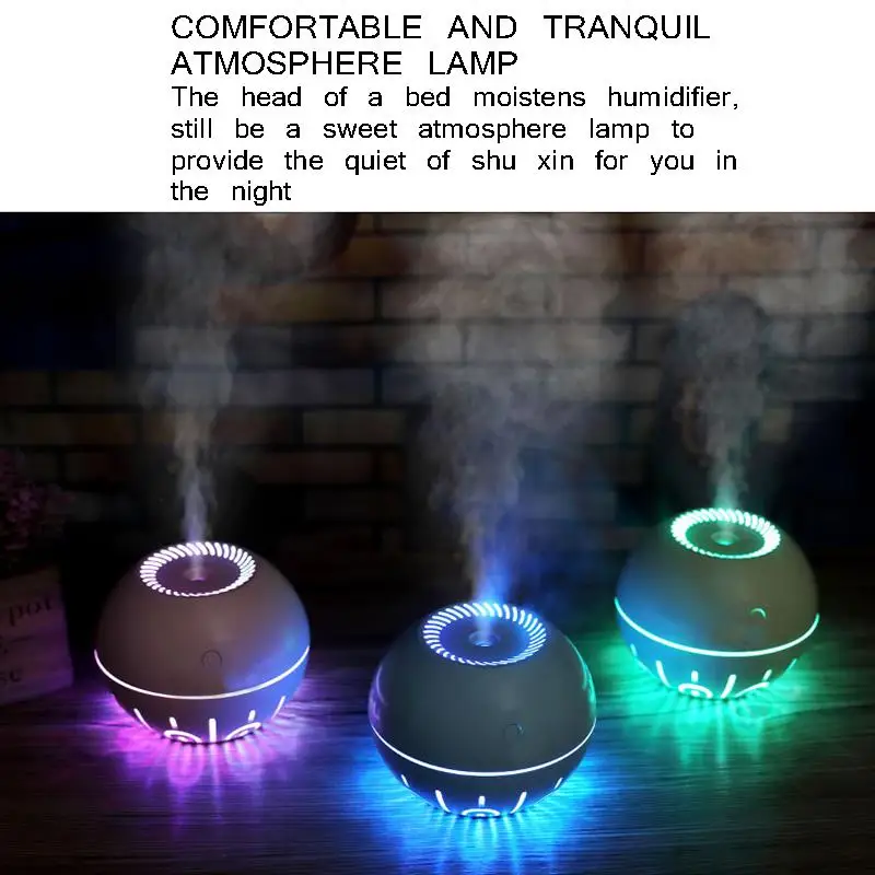 USB 330 мл увлажнитель мини воздуха Романтический мягкий Светильник лампы ночной