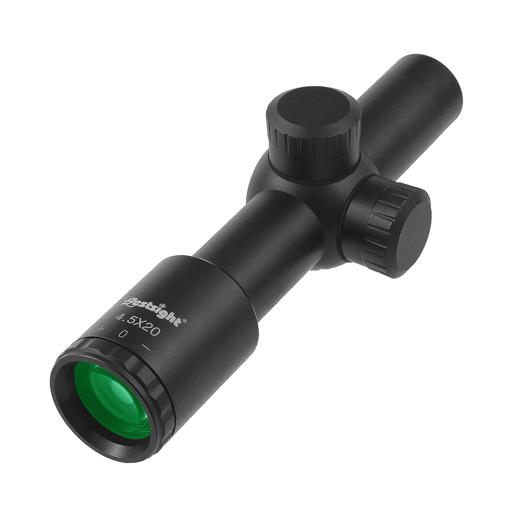 Rifle Scope Bestsight 4.5X20 Compact Scopes AR15 Hunting Rifle Scope P4 Glass Etched Reticle Riflescope For Hunting Sight