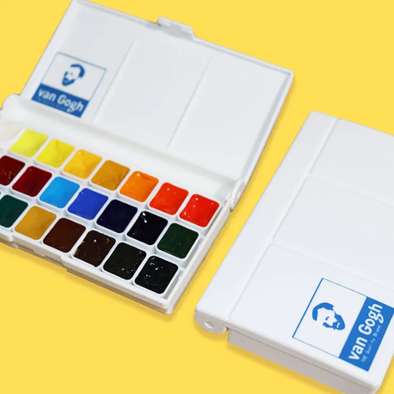 Holland imports Van Gogh watercolor paint 24 colors 0.5ml/1ML solid acuarelas painting art supplies watercolor paint watercolor pigment