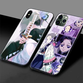 

Shinobu Kocho Kimetsu no Yaiba soft silicone glass phone case shell cover for Apple iPhone SE 6 6s 7 8 Plus X XR XS 11 Pro MAX