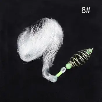 

1PC Portable Fishing Net Floating Fishing Bottom Fishing Sticky Net Trap Luminous Bead Fishing Netting Fishing Fish Tool