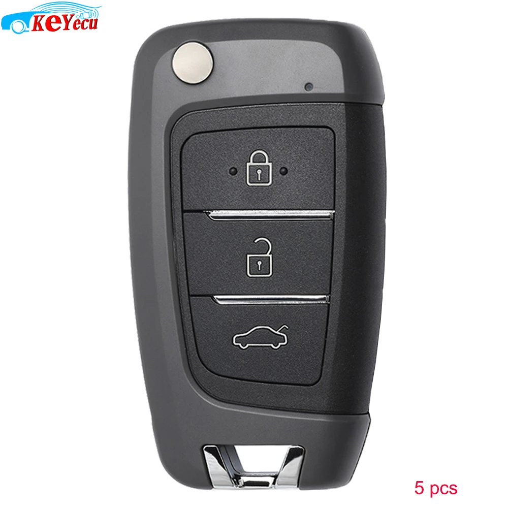 KEYECU 5 шт./лот, KEYDIY NB серия NB25 универсальный пульт дистанционного управления автомобильный ключ-3 кнопки-для KD900 KD900+ URG200 KD-X2 Mini KD