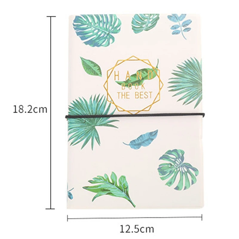 Korea simple small fresh leaf bandage hand book student creative hard copy office learning notebook stationery
