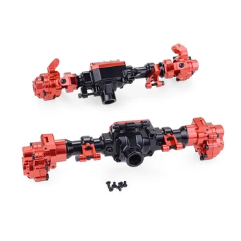 

CNC Metal Aluminium Alloy Front Rear Axle Housing Cover Assembly For 1/10 RC Crawler Car TRX4 RC Car Upgrade Spare Parts