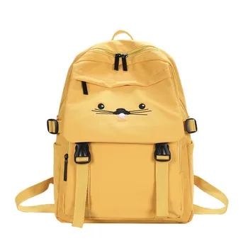 

Harajuku Ulzzang Women Backpacks Waterproof Nylon Cute Cat College Student School Bags for Teenage Girls Travel mochilas 2020