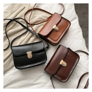 

Women's Bag 2020 New Style Shoulder Bag Retro Fashion Messenger Bag Young Mother Street Casual Women's Bag Square Sling Bag