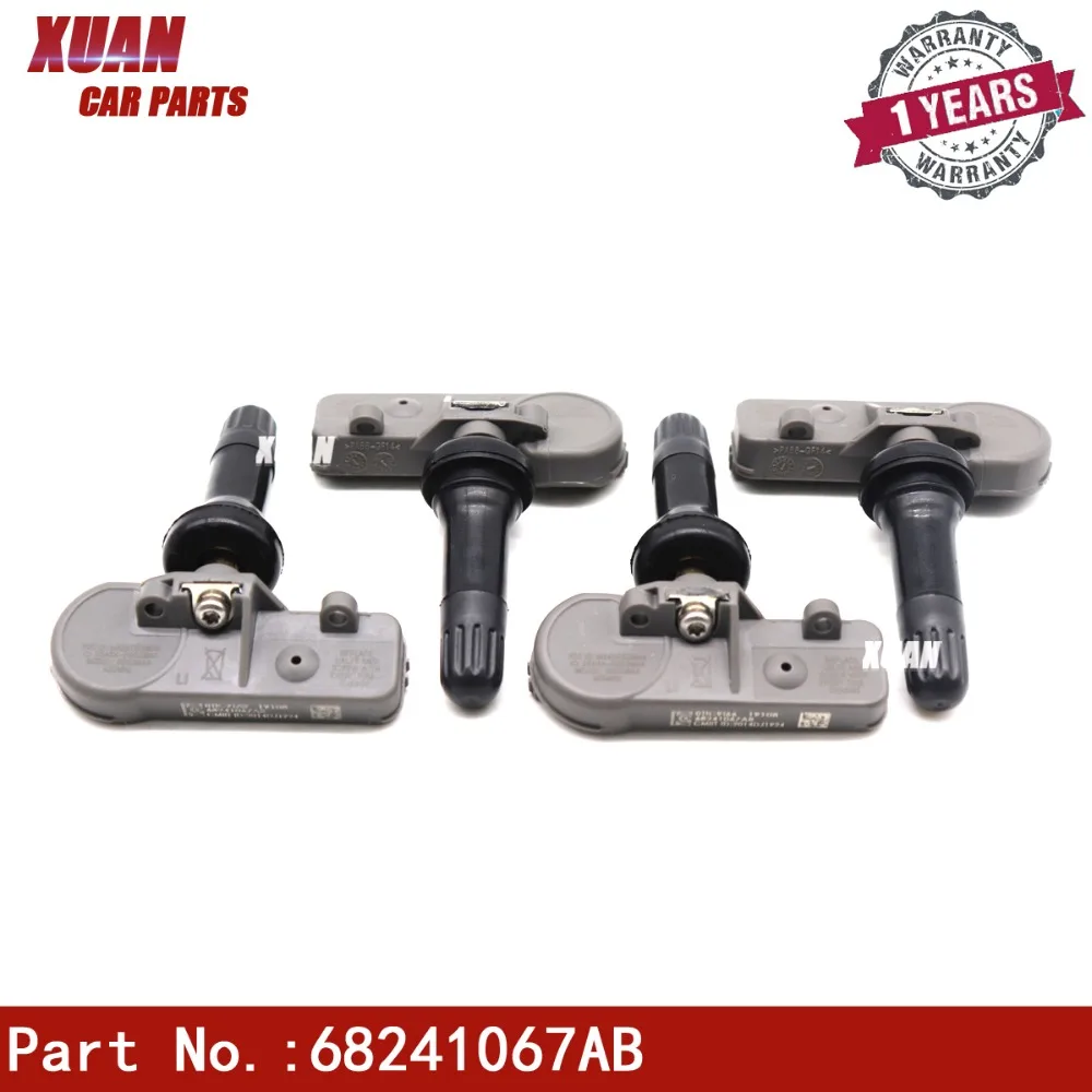 Сюань 1/4 шт. высокое качество TPMS Давление монитор Сенсор 56029398AB 68241067AB для CHRYSLER DODGE FIAT JEEP Оперативная память 1500/2500/3500
