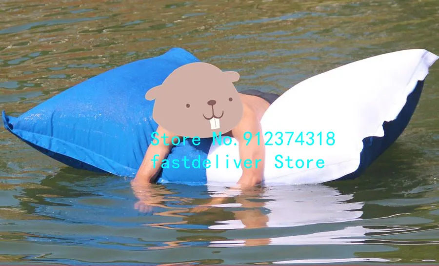 Outdoor Large Swimming Pool Floating Waterproof dirt resistant Bean Bags Seat Cushion cover