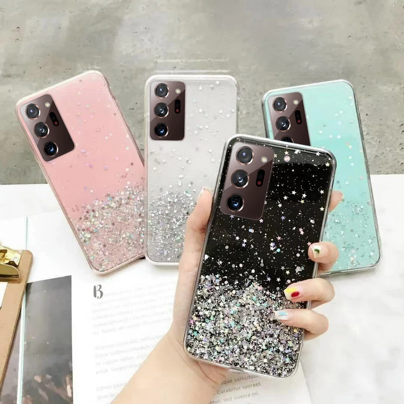 Блестящий Мягкий чехол для Samsung Galaxy A02 A32 A12 A52 A72 A42 A02S M31S M51 A51 A71 M30S A41 A21S A31 M31 S20 FE S21 Ultra